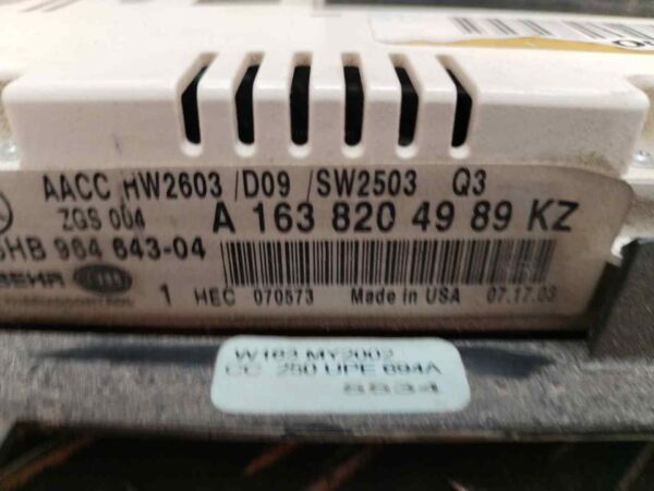MANDO CLIMATIZADOR 122662