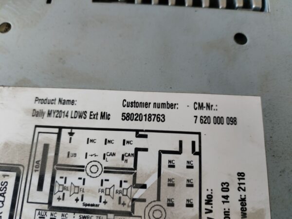 SISTEMA AUDIO / RADIO CD 126257