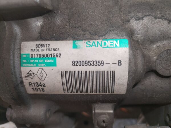COMPRESOR AIRE ACONDICIONADO 128196
