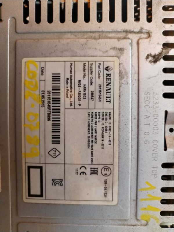 SISTEMA AUDIO / RADIO CD 127647
