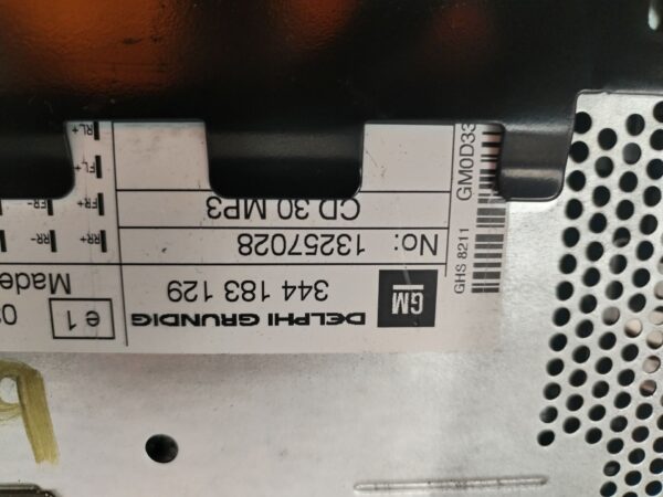 SISTEMA AUDIO / RADIO CD 133521
