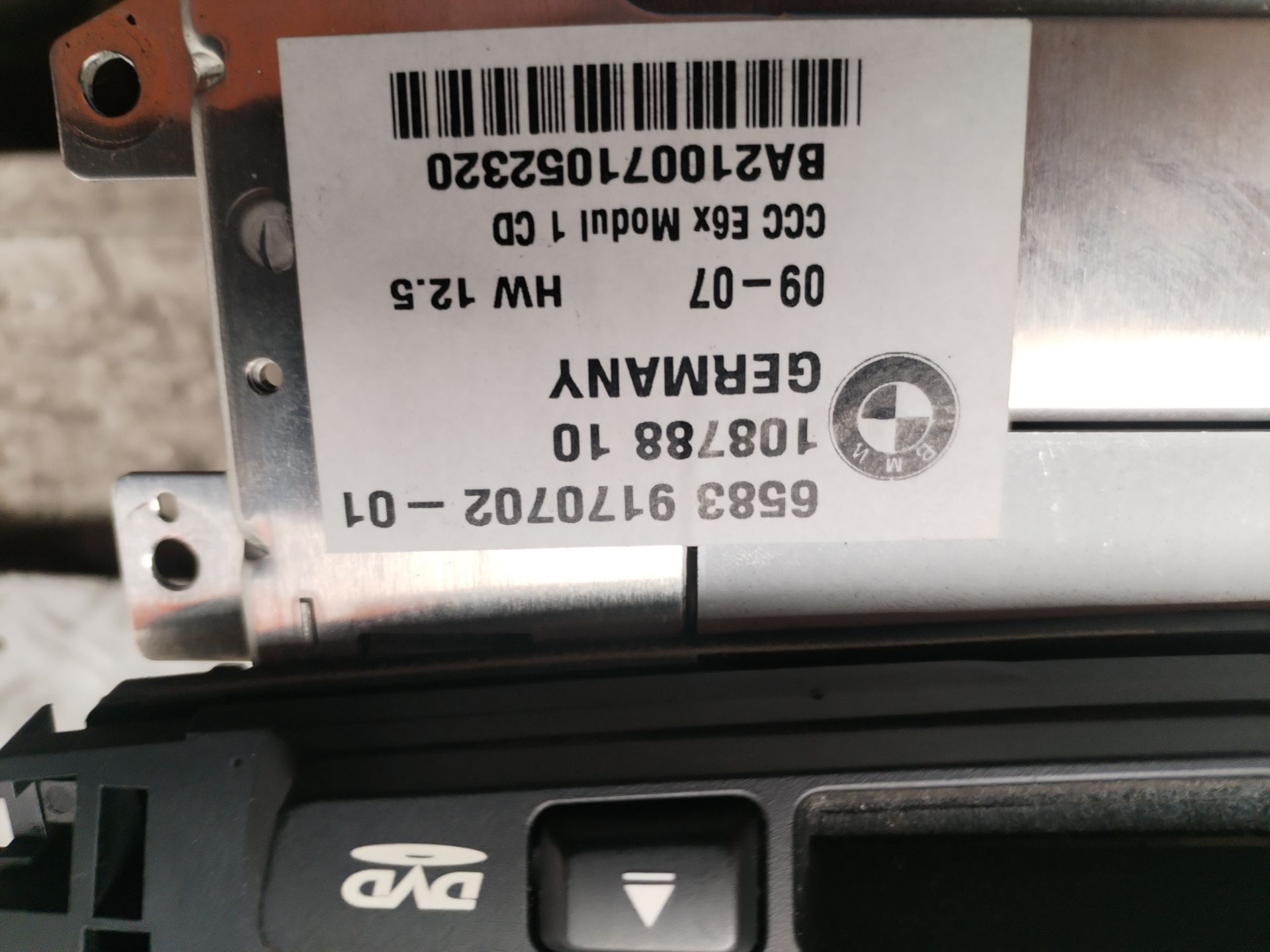 SISTEMA AUDIO / RADIO CD 134273