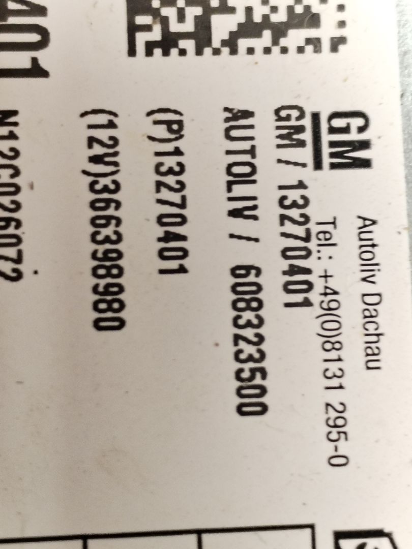 AIRBAG DELANTERO IZQUIERDO 133053