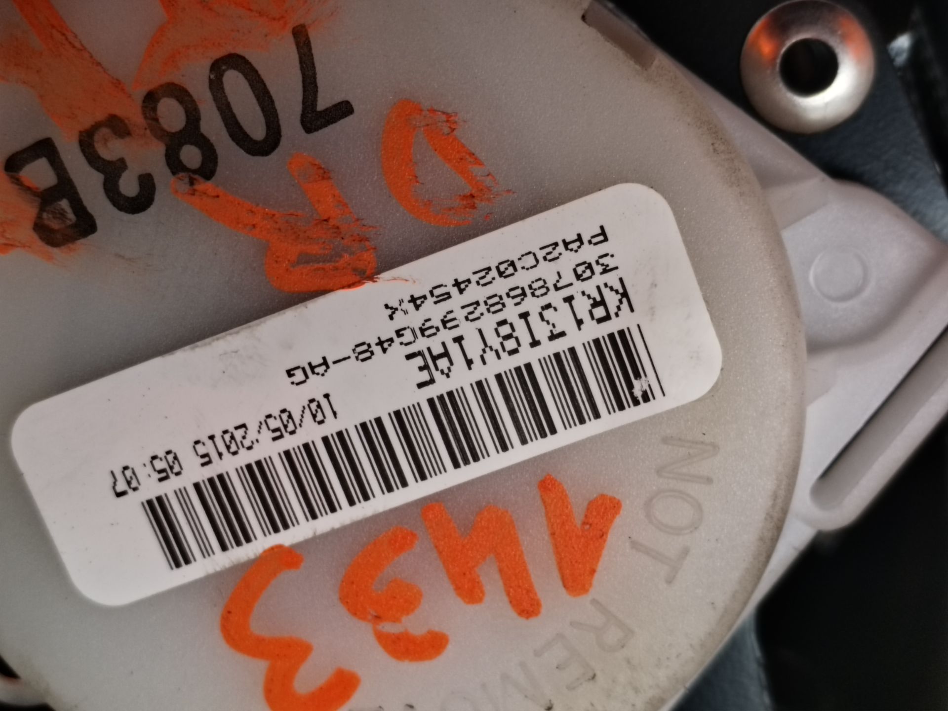 CINTURON SEGURIDAD TRASERO DERECHO 134395