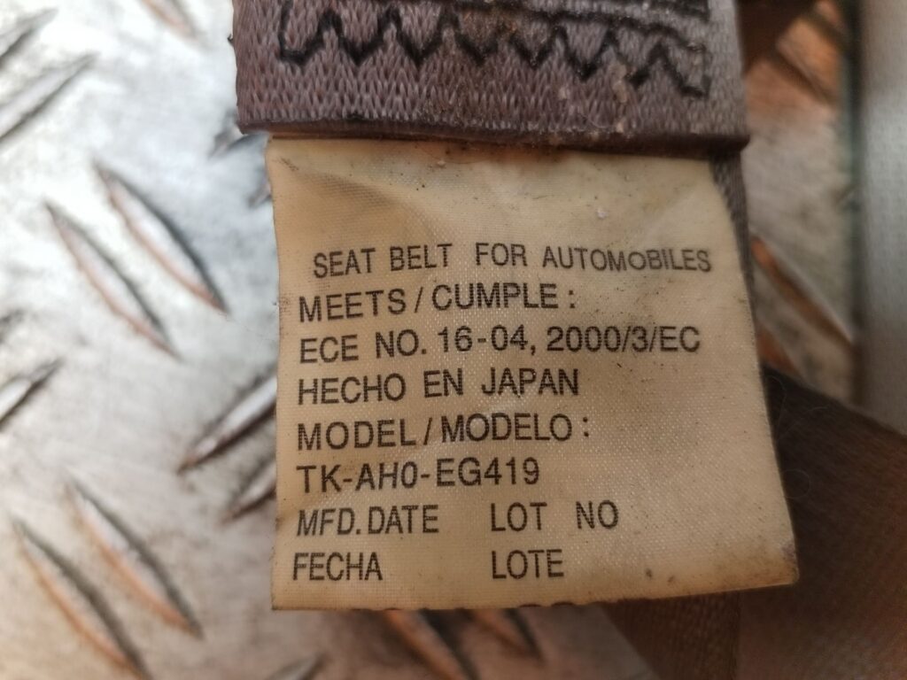 CINTURON SEGURIDAD DELANTERO DERECHO 129238