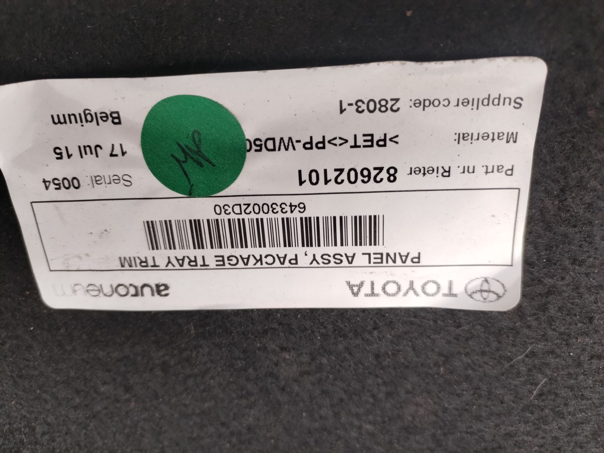 BANDEJA TRASERA 135026