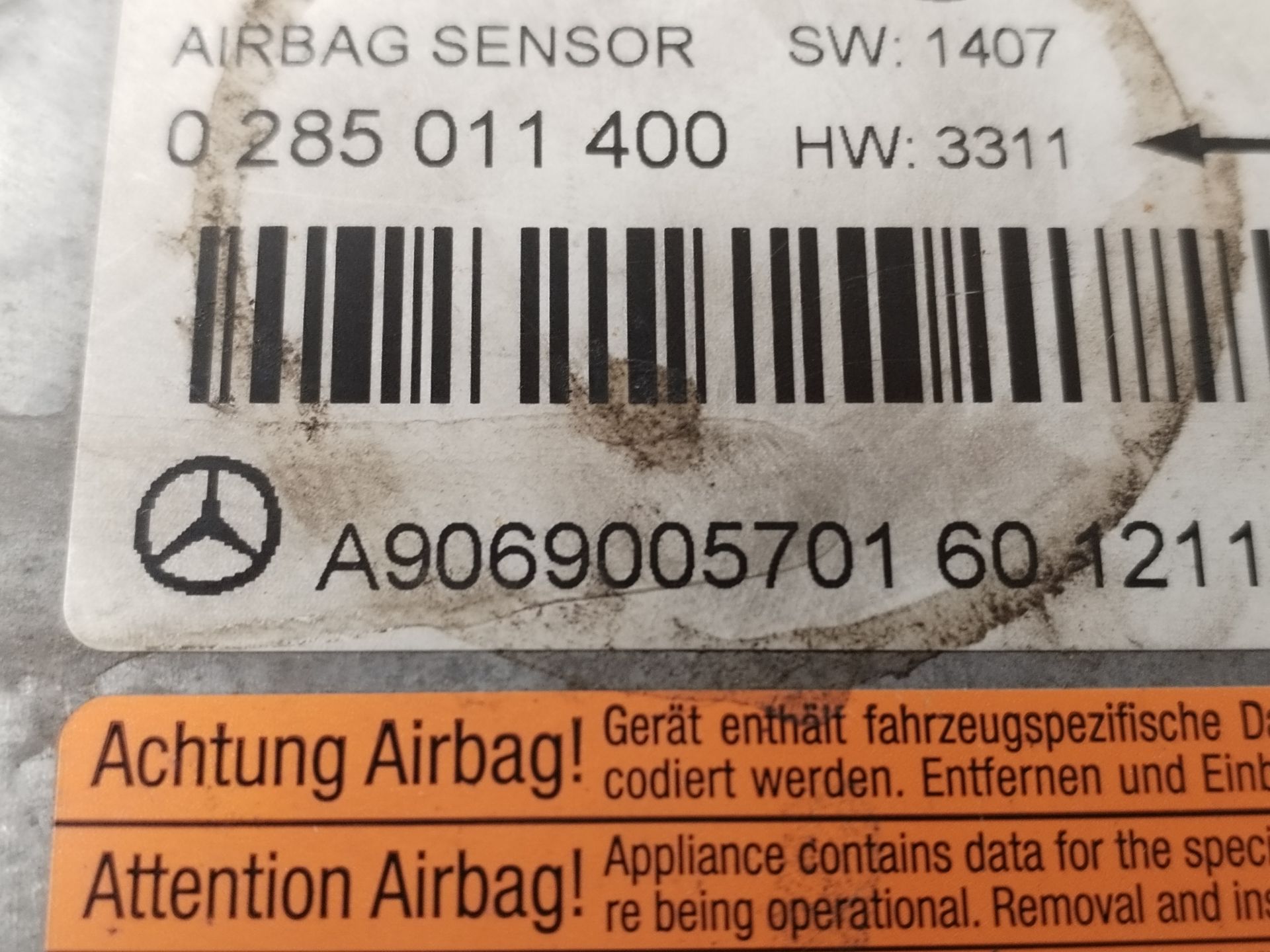 CENTRALITA AIRBAG 135014
