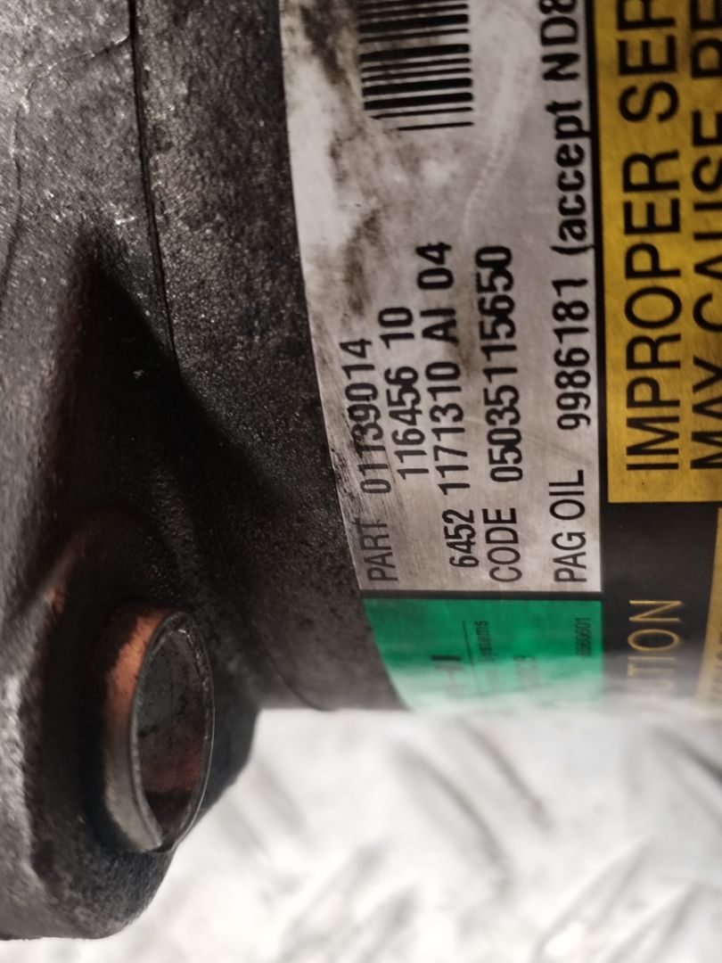 COMPRESOR AIRE ACONDICIONADO 135450