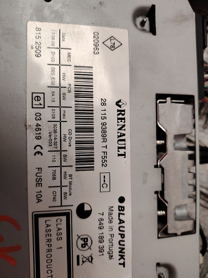 SISTEMA AUDIO / RADIO CD 136451