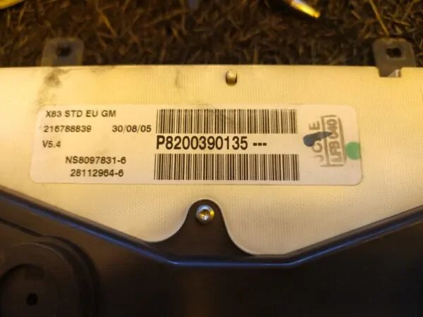 CUADRO INSTRUMENTOS 98807