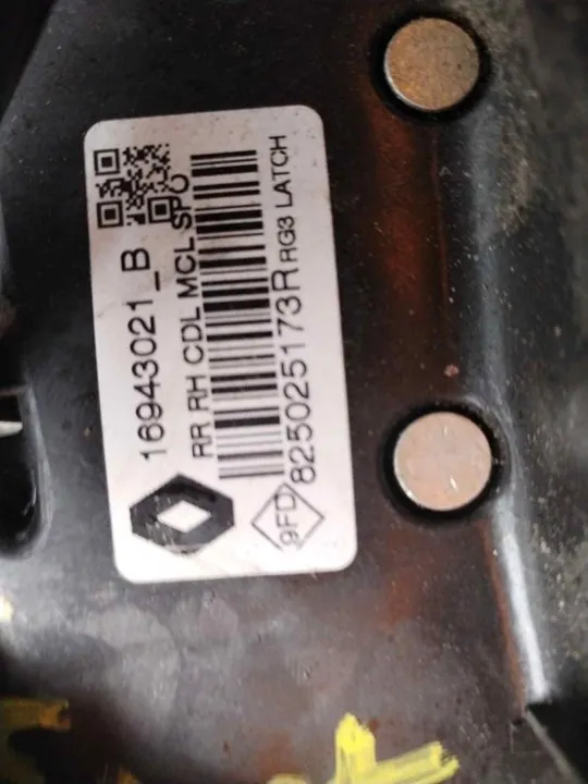 CERRADURA PUERTA TRASERA DERECHA 116318