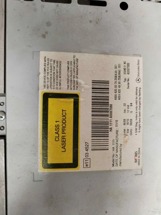 SISTEMA AUDIO / RADIO CD 118785
