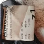 CINTURON SEGURIDAD TRASERO IZQUIERDO 121924