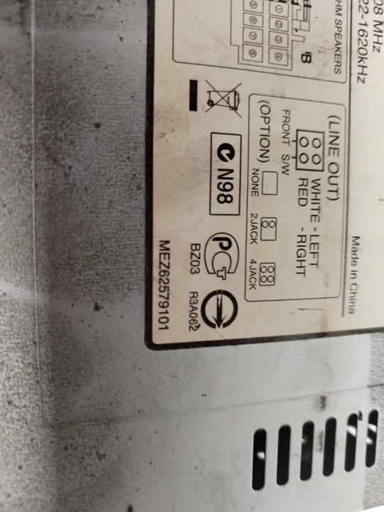 SISTEMA AUDIO / RADIO CD 122484