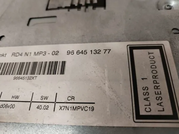 SISTEMA AUDIO / RADIO CD 127128