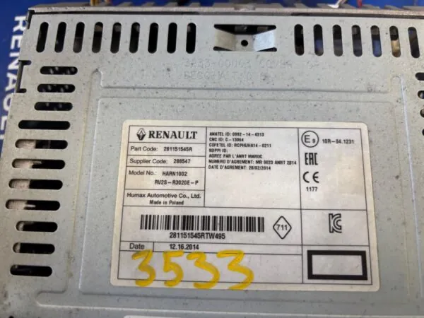 SISTEMA AUDIO / RADIO CD 126394