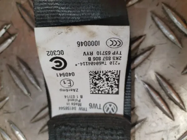 CINTURON SEGURIDAD DELANTERO DERECHO 127835