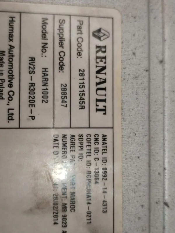 SISTEMA AUDIO / RADIO CD 129081